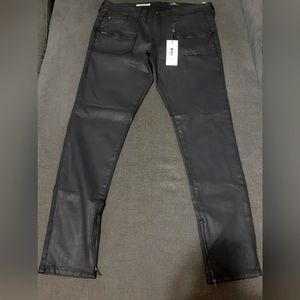 Adriano Goldschmied The Harlow Patch Pocket Zip Pants Women's Sz 31  Black